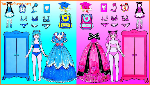 Chibi Dolls: Dress up & Makeup screenshot