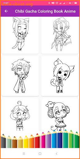 Chibi Gacha Coloring Book Anime screenshot