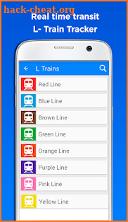 Chicago CTA Transit Tracker screenshot