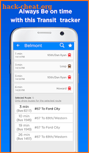 Chicago CTA Transit Tracker screenshot