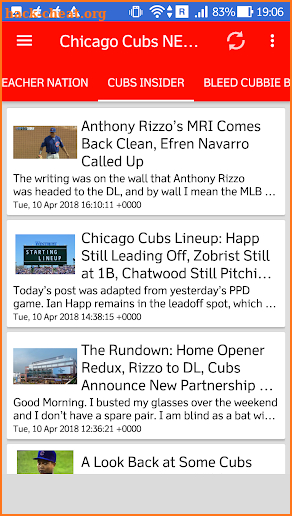 Chicago Cubs All News screenshot