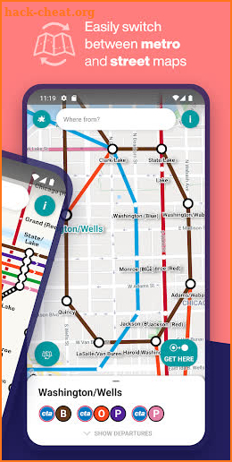 Chicago L Metro Map screenshot