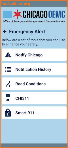 Chicago OEMC screenshot