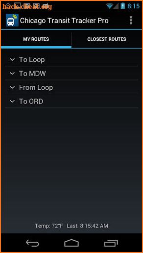 Chicago Transit Tracker Pro screenshot