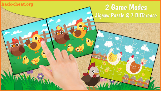 Chicken family Jigsaw puzzle 4 kids screenshot