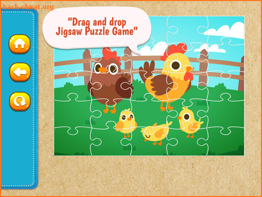 Chicken family Jigsaw puzzle 4 kids screenshot