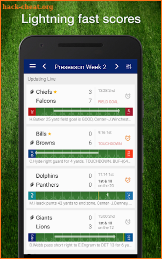 Chiefs Football: Live Scores, Stats, Plays & Games screenshot