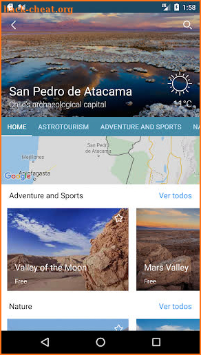 Chile Travel App screenshot