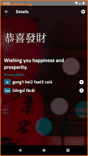 Chinese Greetings and Idioms screenshot