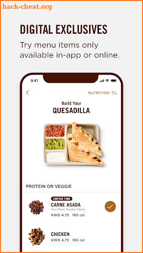 Chipotle Middle East screenshot