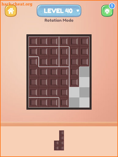 Chocolate Bar Puzzle screenshot