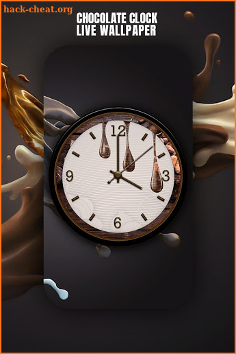 Chocolate Clock Live Wallpaper screenshot