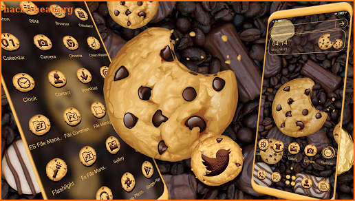 Chocolate Cookie Theme screenshot