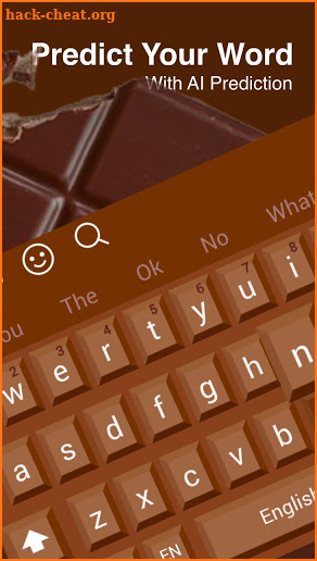 Chocolate Keyboard Theme screenshot