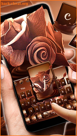 Chocolate Rose Keyboard Theme screenshot