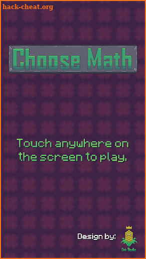 Choose Math screenshot