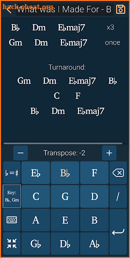 Chord Chart Memo screenshot