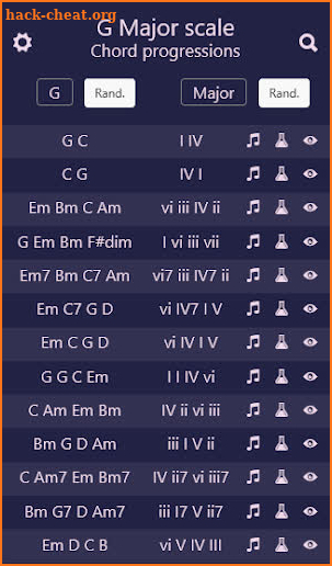 Chord Progression Reference screenshot