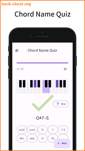 Chord Quiz: Learn Piano Chord screenshot