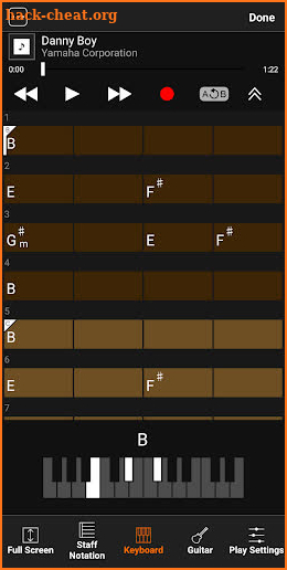 Chord Tracker screenshot