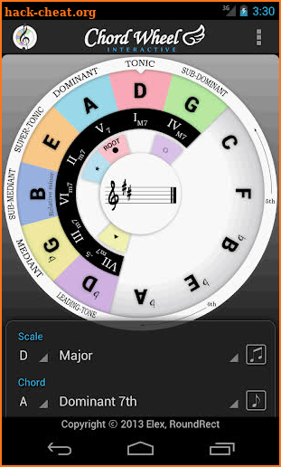 Chord Wheel : Circle of 5ths screenshot