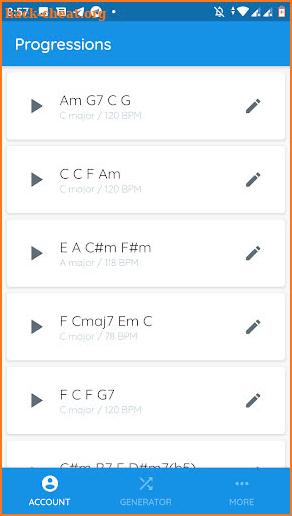 ChordChord: Progression Generator & Music Maker screenshot