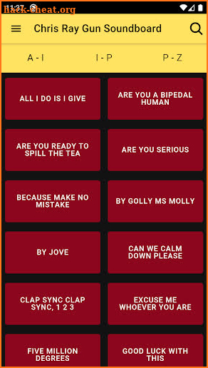 Chris Ray Gun Soundboard screenshot