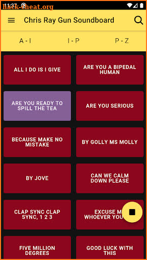 Chris Ray Gun Soundboard screenshot