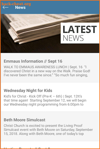 Christ UMC Tulsa OK screenshot