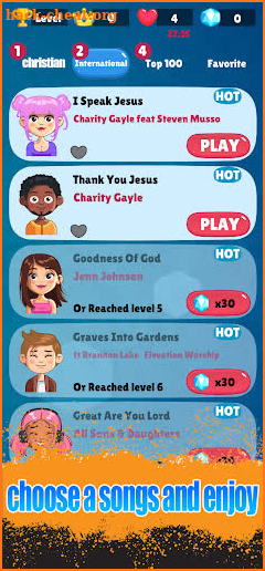 Christian Music Piano Game screenshot