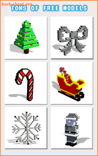 Christmas 3D Color by Number:Pixel Art 3D Coloring screenshot