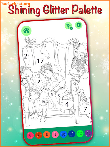 Christmas Cards Coloring Book screenshot