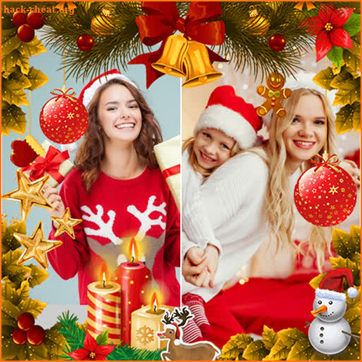 Christmas collage maker screenshot