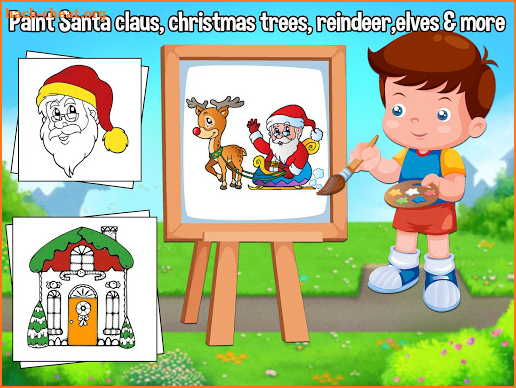 Christmas Color Book For Kids Free screenshot