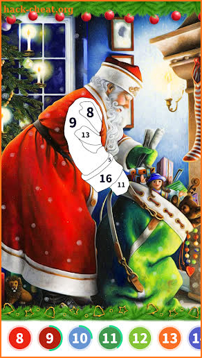 Christmas Color by Number screenshot