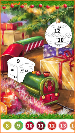 Christmas Color by Number screenshot