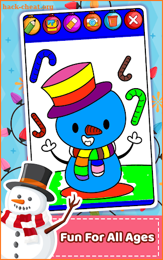 Christmas Coloring Book & Games for kids & family screenshot