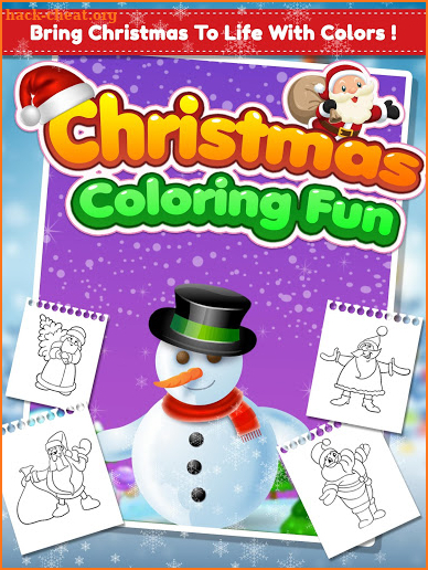 Christmas Coloring Fun - Kids Coloring Game screenshot