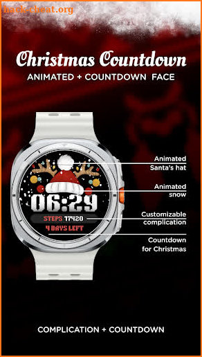 Christmas Countdown Watch Face screenshot