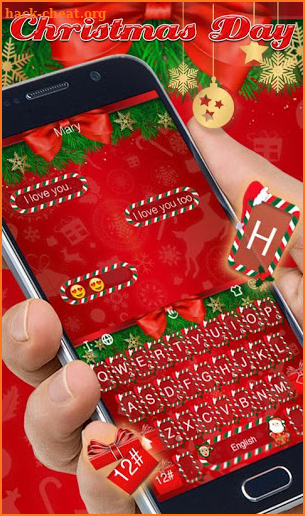 Christmas Day Keyboard Theme screenshot