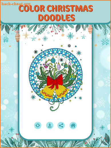 Christmas Doodle Coloring Book screenshot