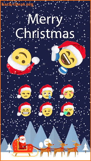 Christmas Emoji Funny Sticker screenshot