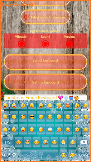 Christmas Emoji Keyboard screenshot