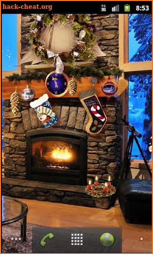 Christmas Fireplace LWP screenshot