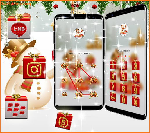 Christmas Gift Launcher Theme screenshot