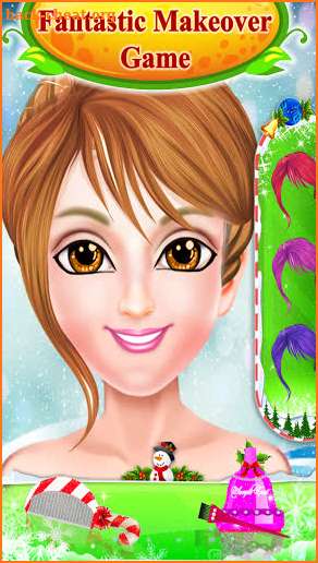 Christmas Girl's Makeup Salon Game for free screenshot