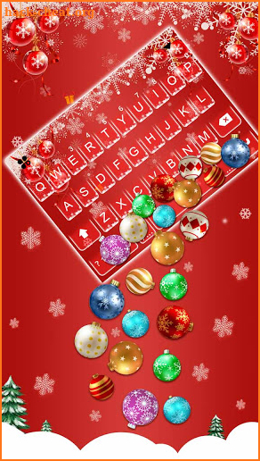 Christmas Gravity Keyboard Background screenshot