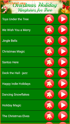 Christmas Holiday Ringtones for Free screenshot