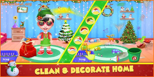 Christmas House Clean - Home Cleanup Game screenshot