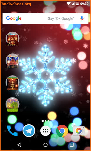 Christmas lights live wallpaper screenshot